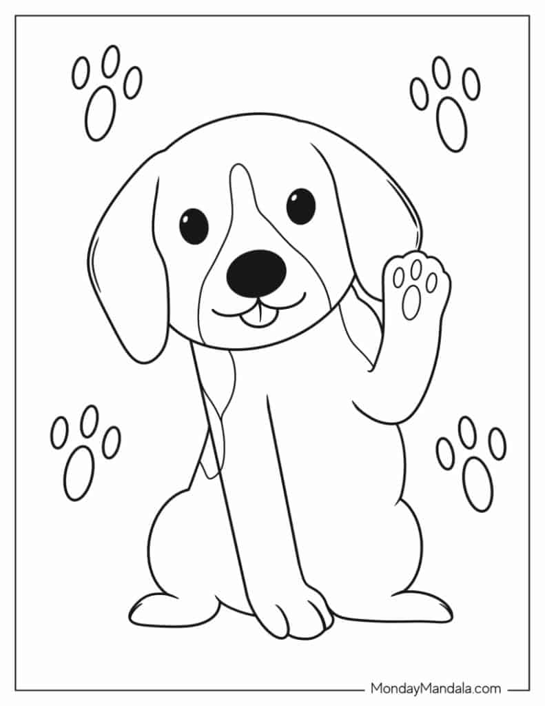 31 Animal Dog Coloring Pages Printable 5