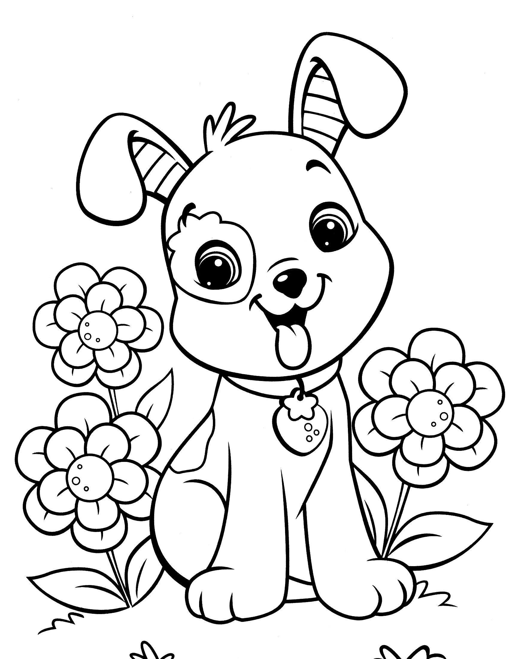 31 Animal Dog Coloring Pages Printable 7