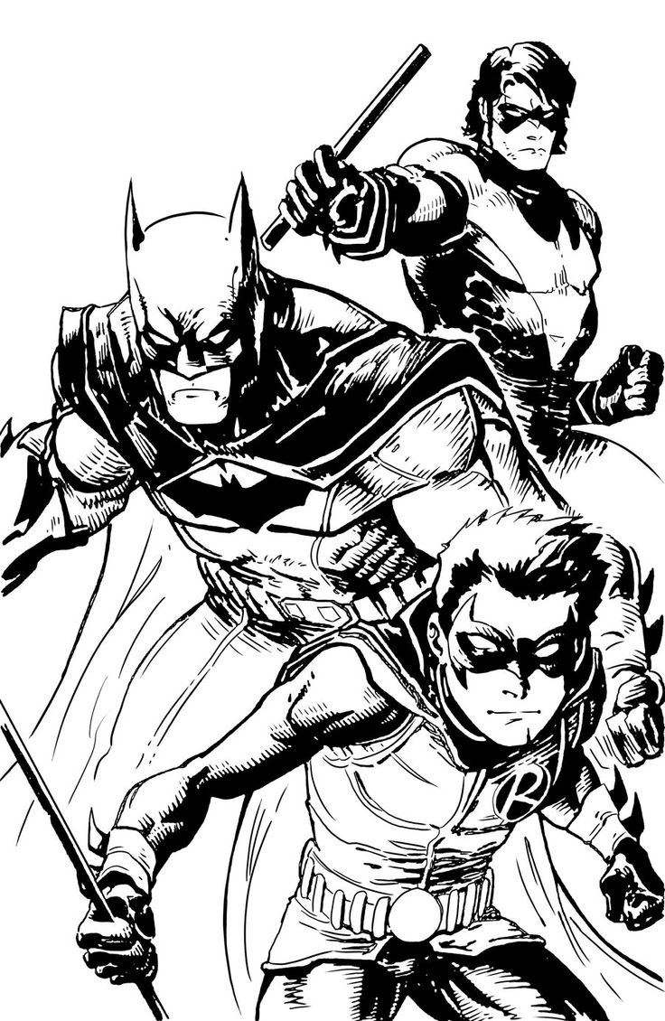 31 Batman and Robin Coloring Pages Printable 14