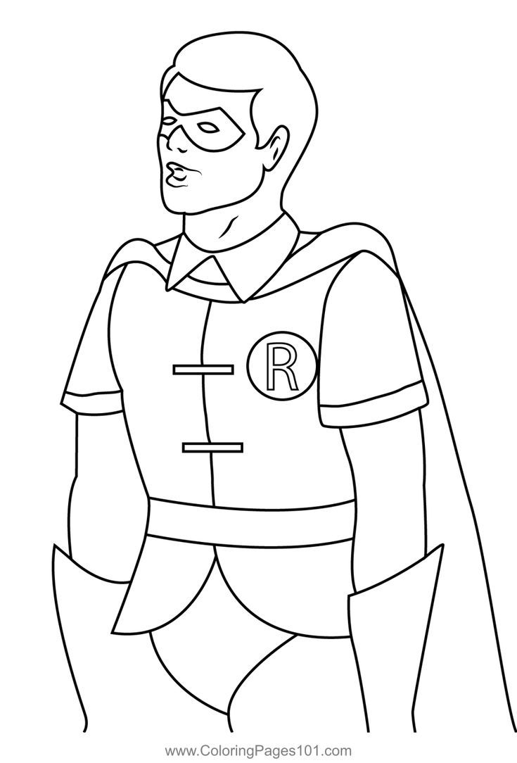 31 Batman and Robin Coloring Pages Printable 16