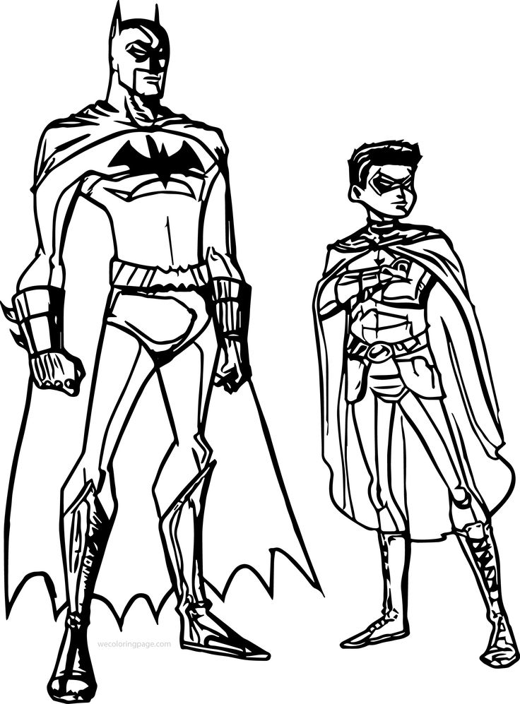 31 Batman and Robin Coloring Pages Printable 25