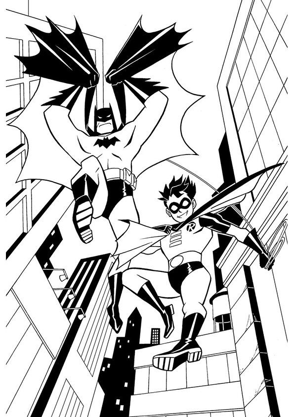 31 Batman and Robin Coloring Pages Printable 30