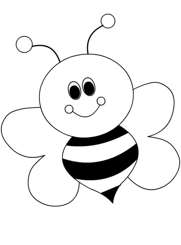 31 Flower and Bee Coloring Pages Printable Nature 23