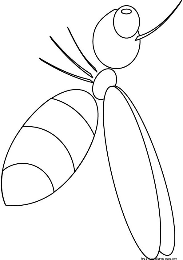 31 Flower and Bee Coloring Pages Printable Nature 29