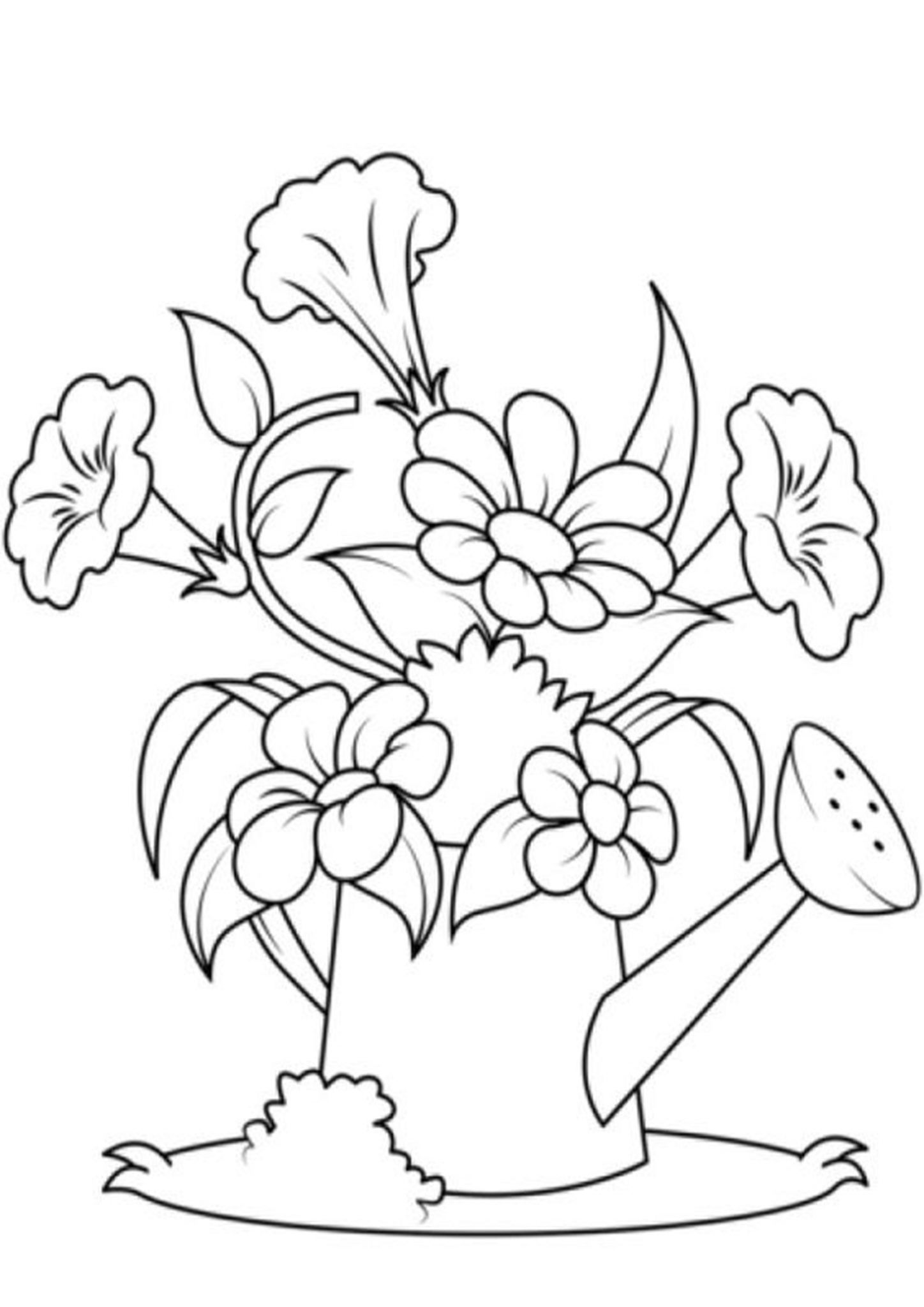 31 Flower and Bee Coloring Pages Printable Nature 32