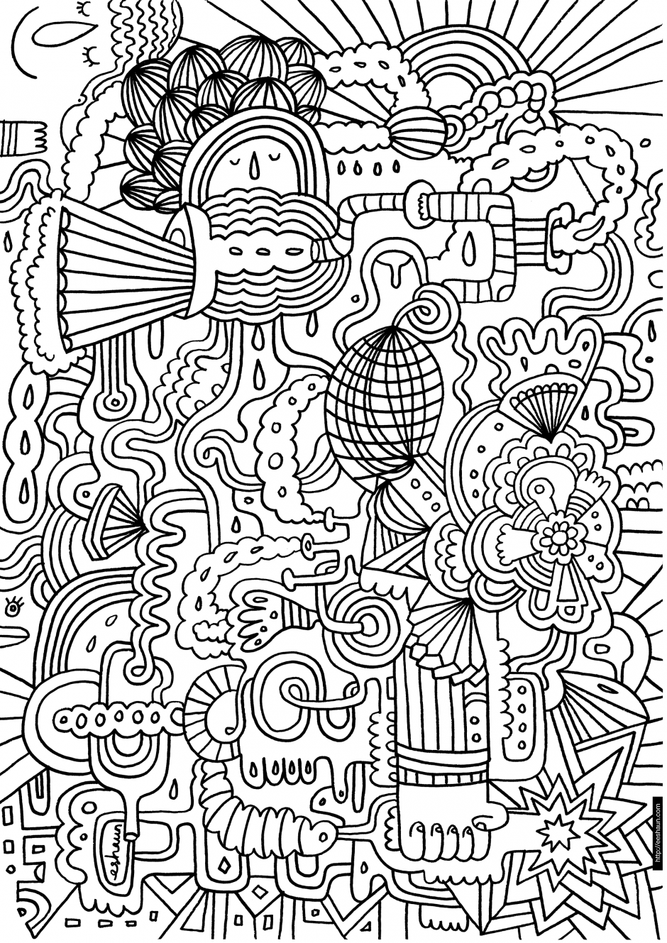 32 I Heart Guts Coloring Pages Fun Printable 29