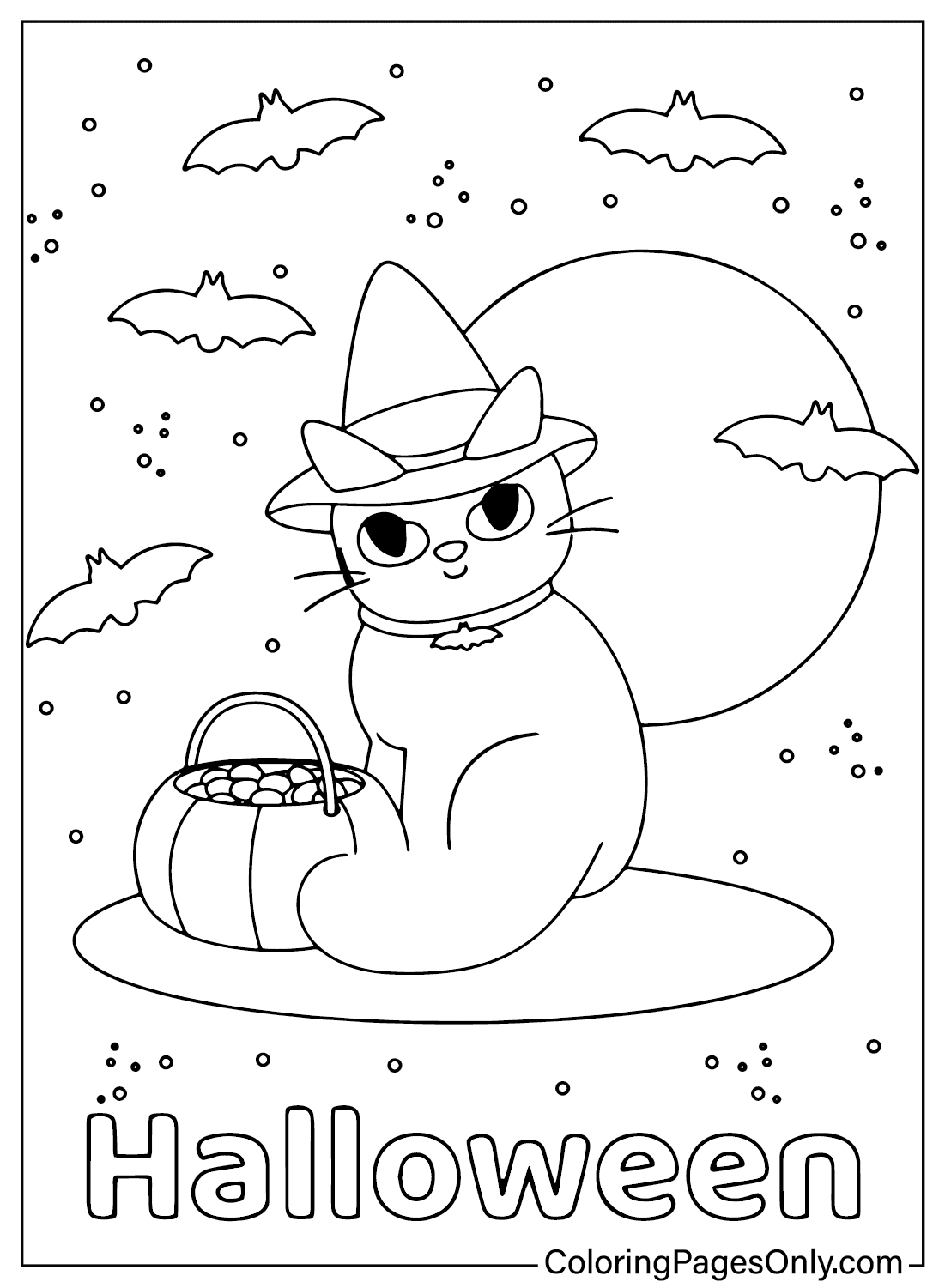 34 Kawaii Halloween Coloring Pages 33