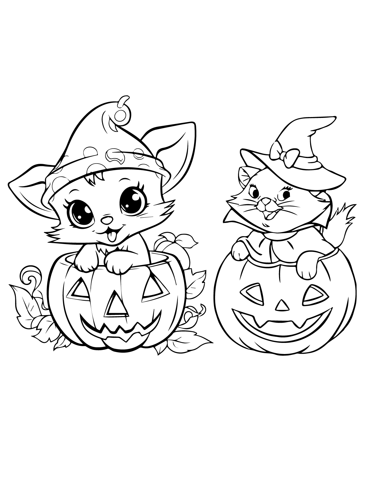 34 Kawaii Halloween Coloring Pages 7