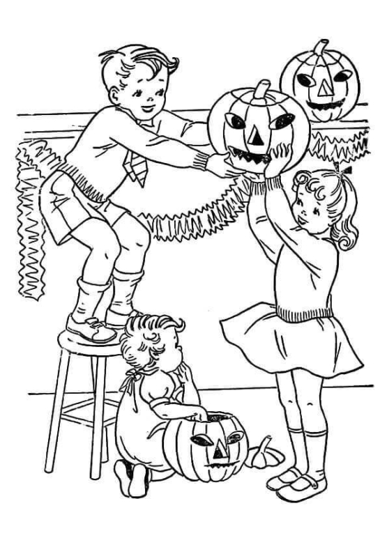 35 Cute Halloween Coloring Pages for Kids and Adults 24