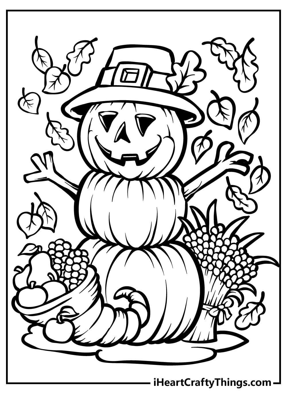 35 Cute Halloween Coloring Pages for Kids and Adults 29