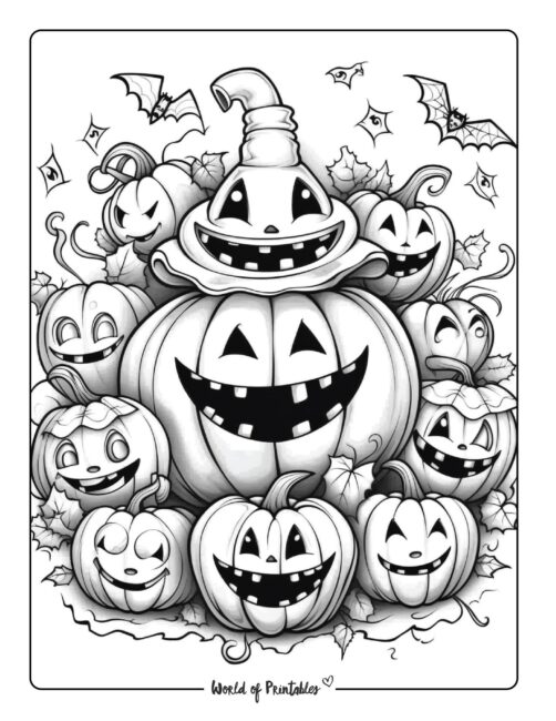 35 Cute Halloween Coloring Pages for Kids and Adults 7