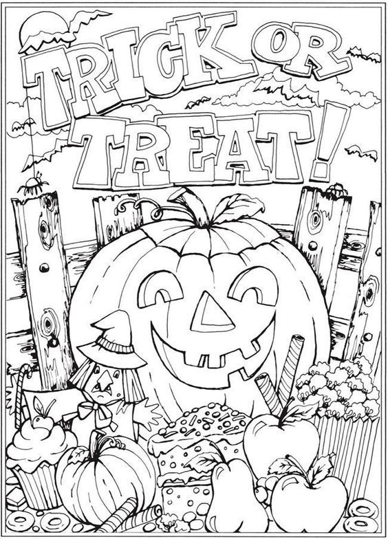 35 Free Printable Halloween Coloring Pages 1