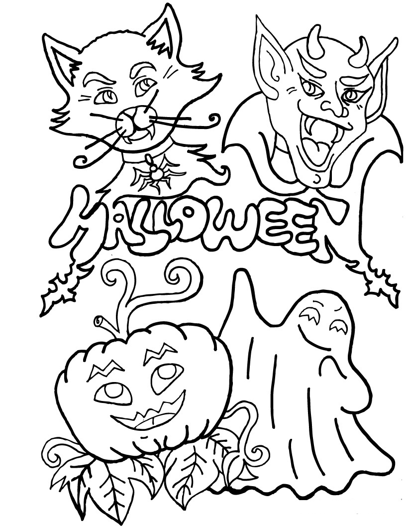 35 Free Printable Halloween Coloring Pages 6