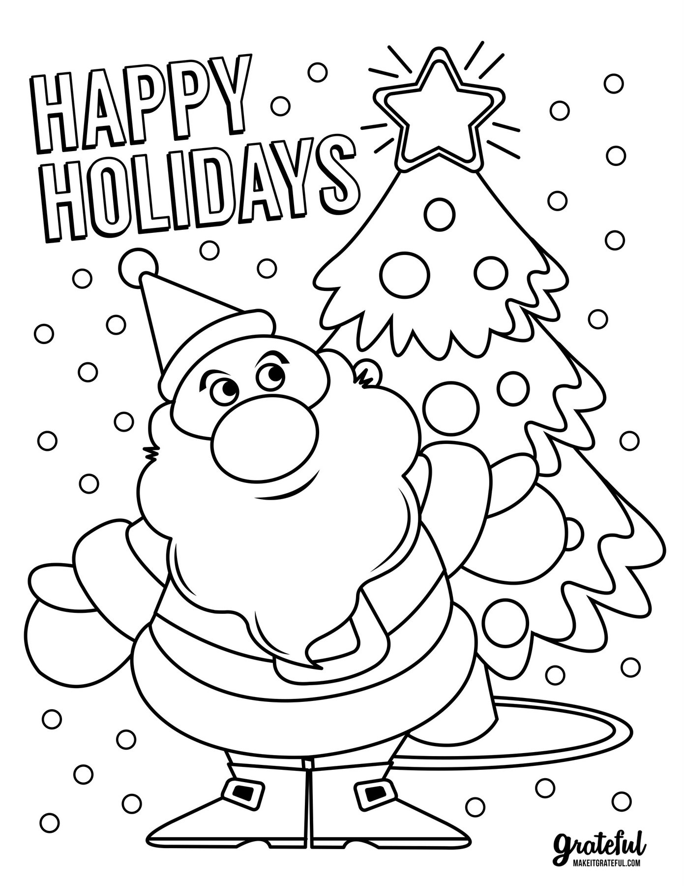 36 Happy Christmas Coloring Pages Printable 27