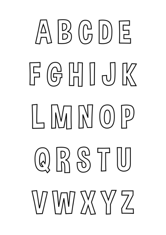 172+ Lovely Alphabet Font Coloring Pages Printable