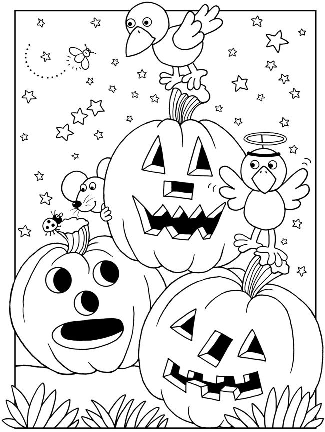 38 Halloween Fun Coloring Pages for All Ages Printable 13