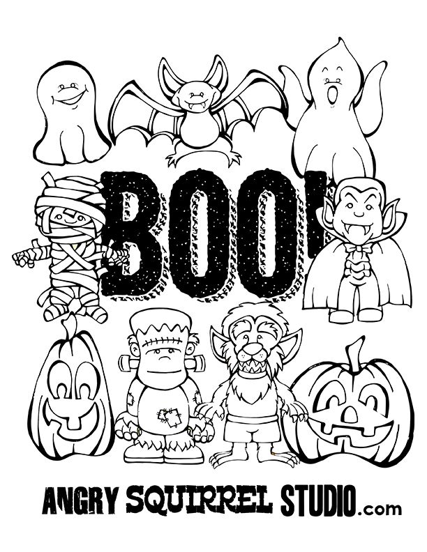 38 Halloween Fun Coloring Pages for All Ages Printable 18