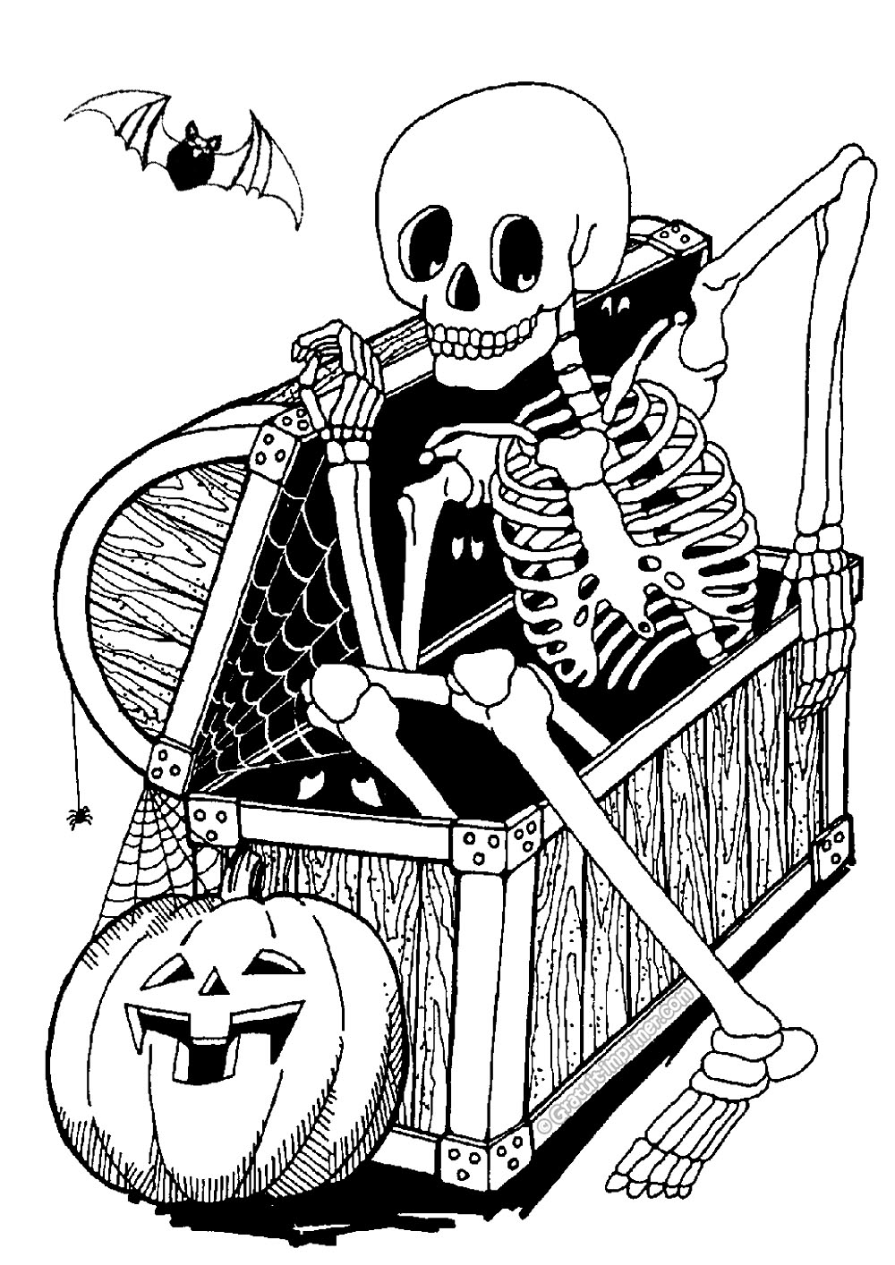 38 Halloween Fun Coloring Pages for All Ages Printable 24