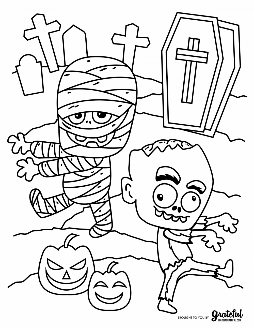 38 Halloween Fun Coloring Pages for All Ages Printable 34