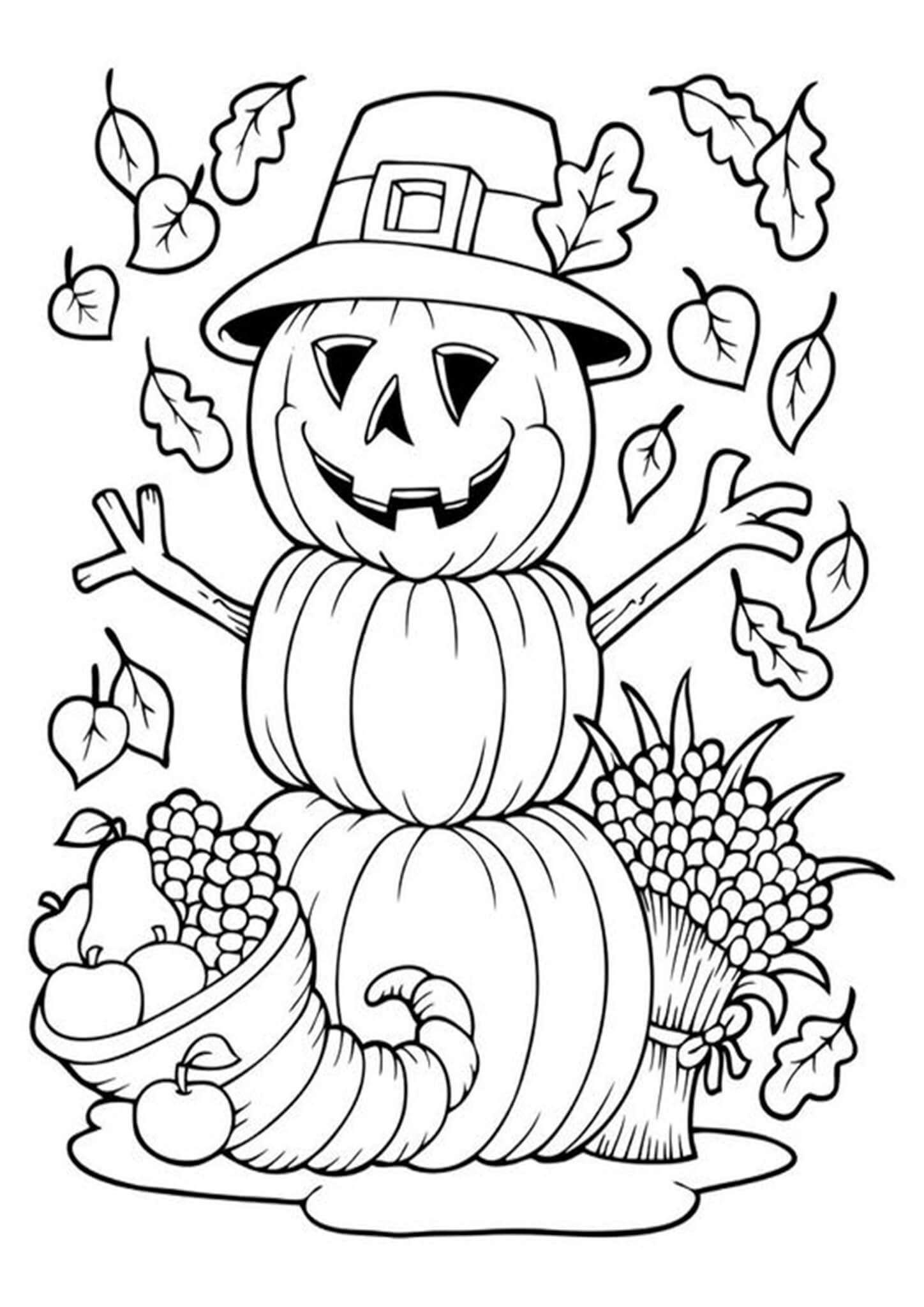 38 Halloween Fun Coloring Pages for All Ages Printable 4