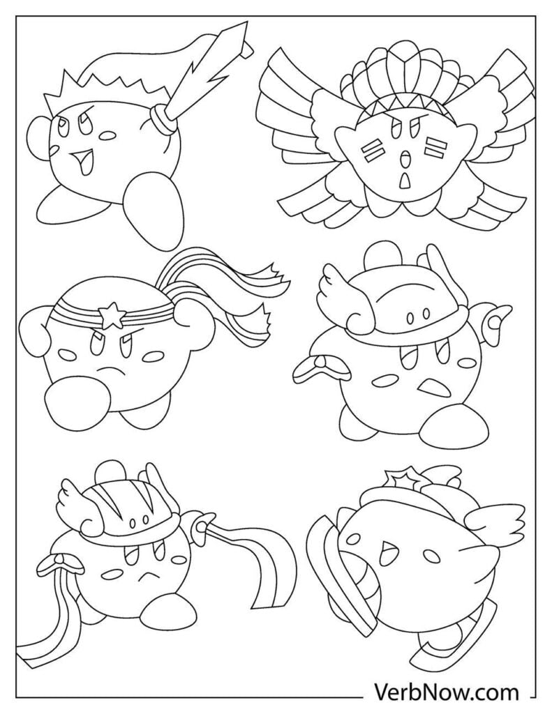 38 Kirby Coloring Pages Printable Fun 27