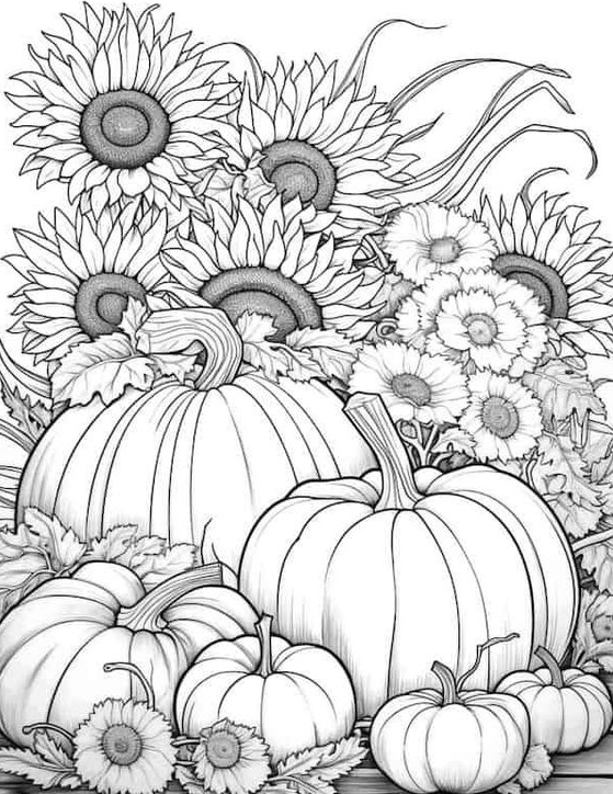 39 Pumpkin Coloring Pages for Kids and Adults - Free Printables 8