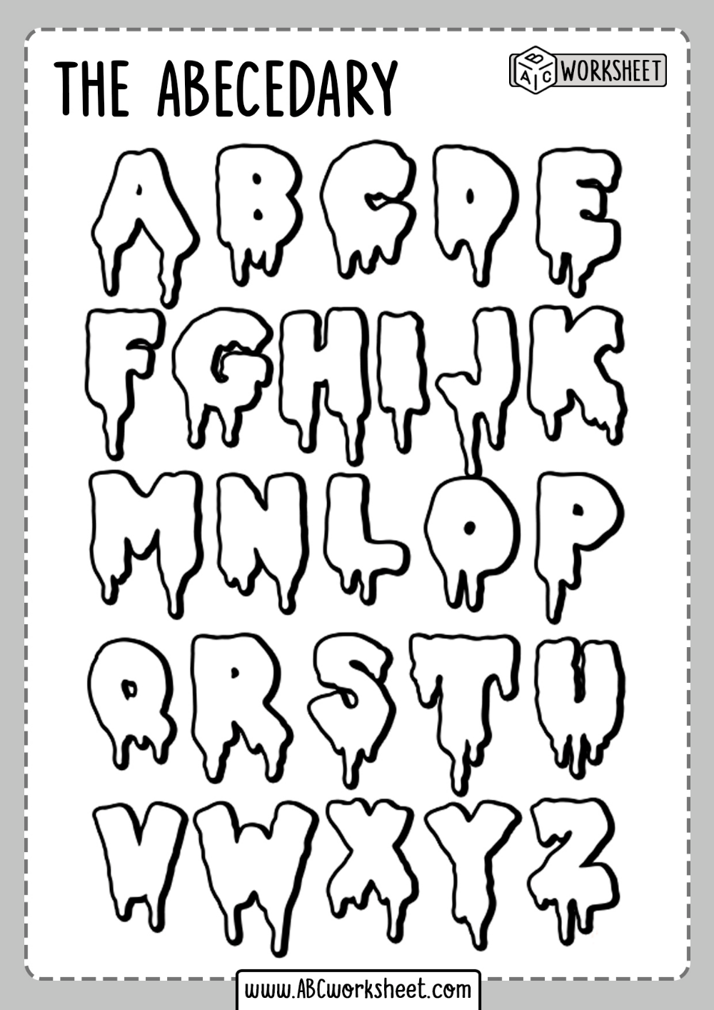 65+ Brightening Alphabet Font Coloring Pages Printable