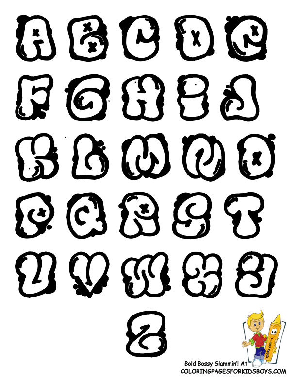 126+ Unique Alphabet Font Coloring Pages Printable