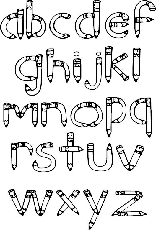 62+ Dazzling Alphabet Font Coloring Pages Printable