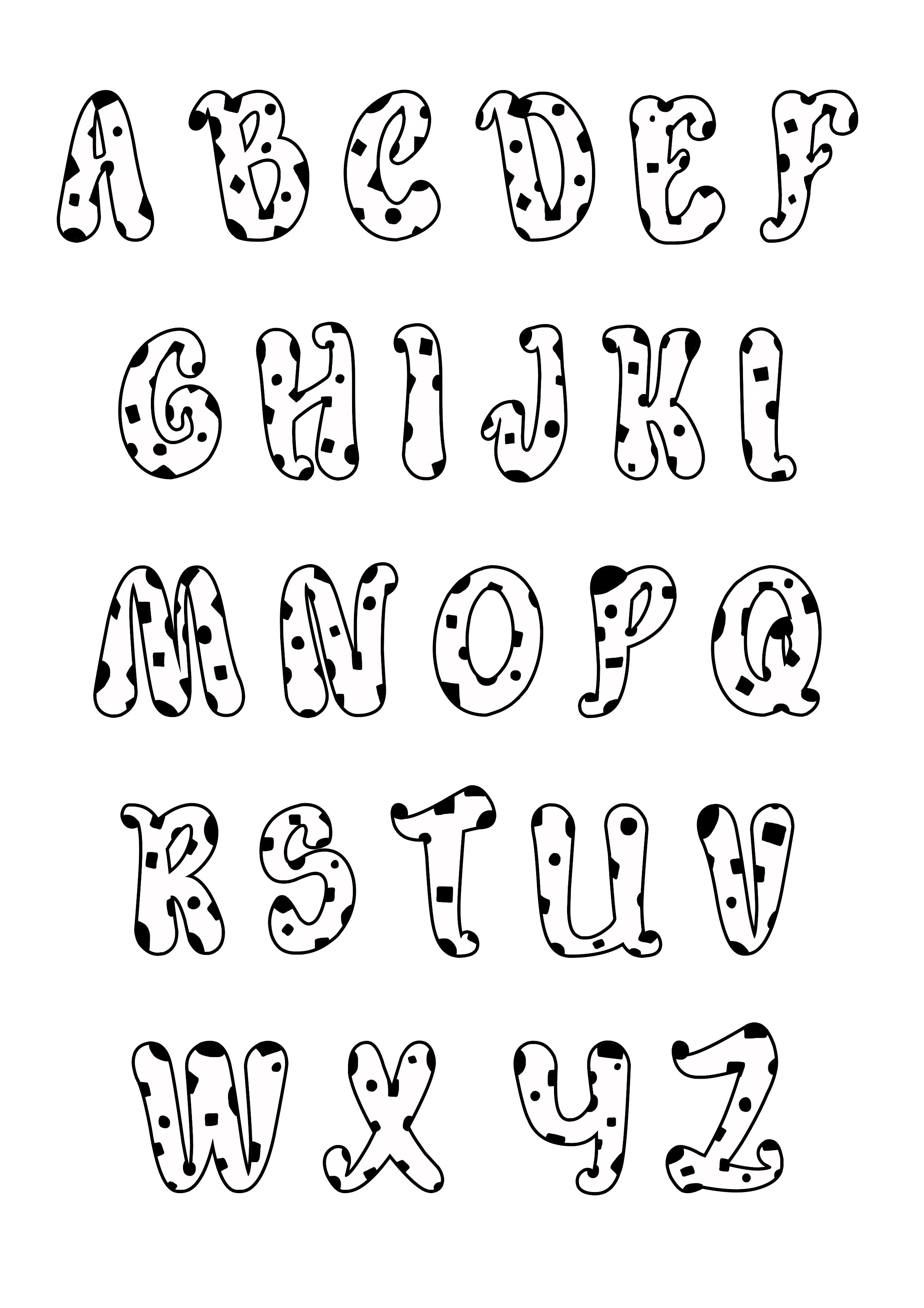 49+ Exciting Alphabet Font Coloring Pages Printable