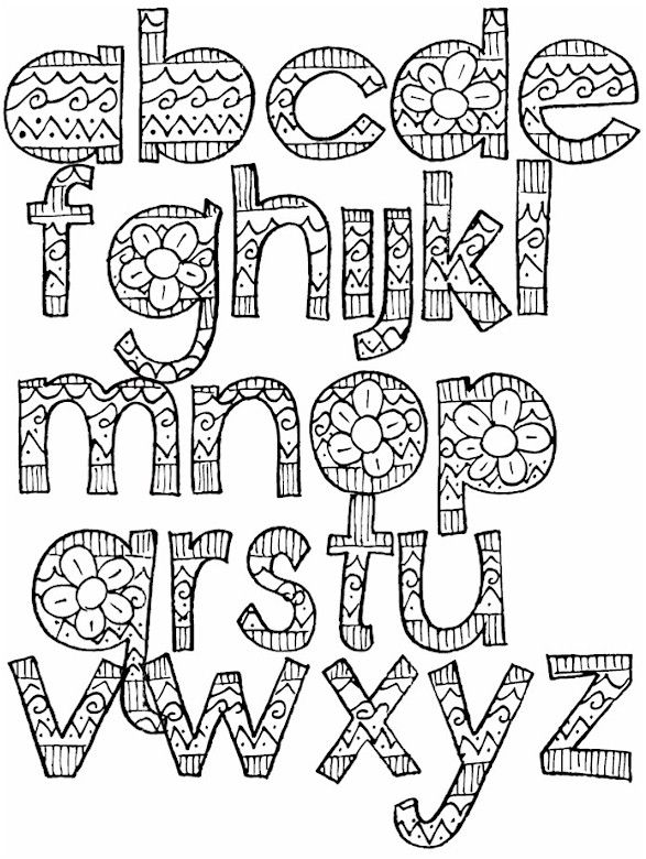 127+ Bright Alphabet Font Coloring Pages Printable