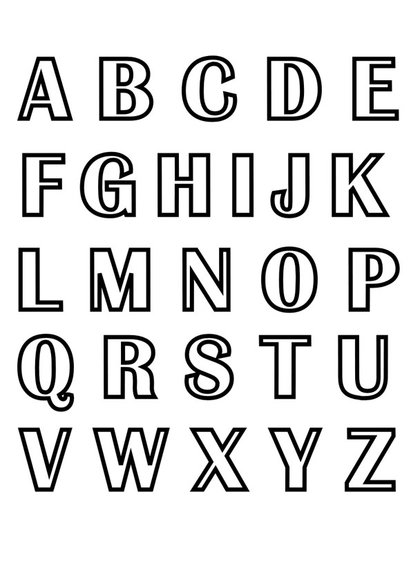 191+ Festive Alphabet Font Coloring Pages Printable