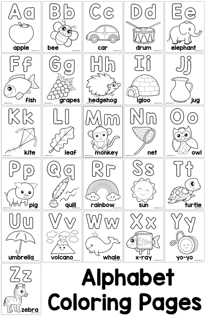 161+ Joyous Alphabet Book Coloring Pages Printable