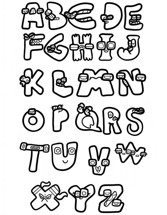 60+ Adorable Alphabet Lore P Coloring Pages Printable