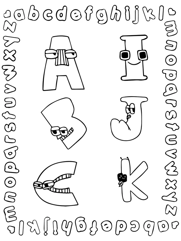 147+ Fun Alphabet Lore K Coloring Pages Printable