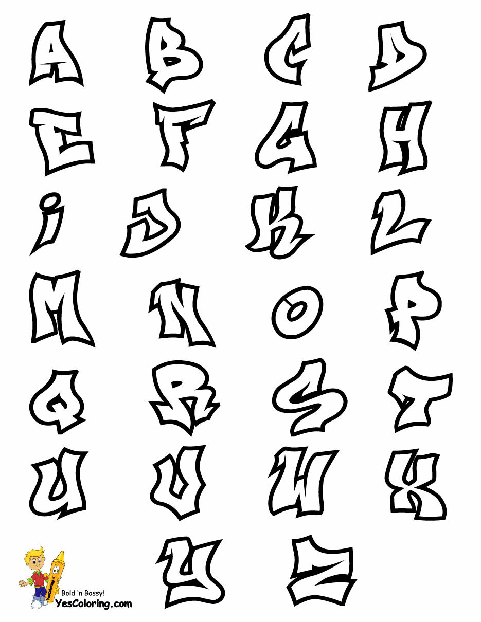 175+ Festive Alphabet Font Coloring Pages Printable