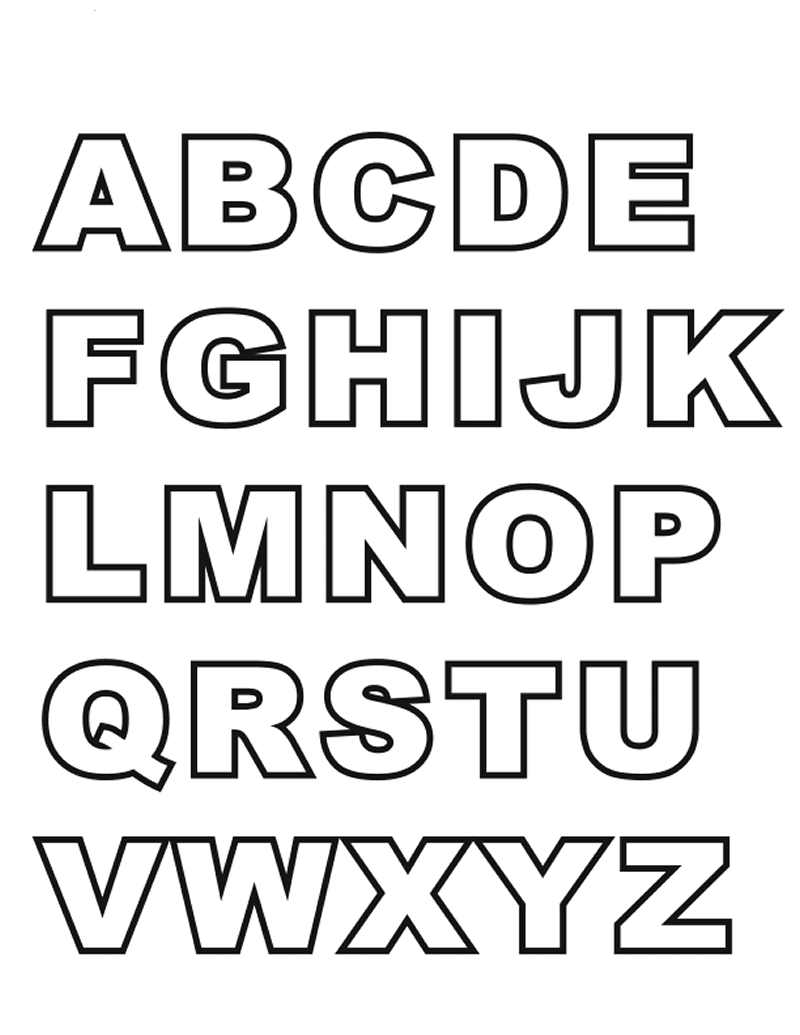 68+ Joyous Alphabet Font Coloring Pages Printable