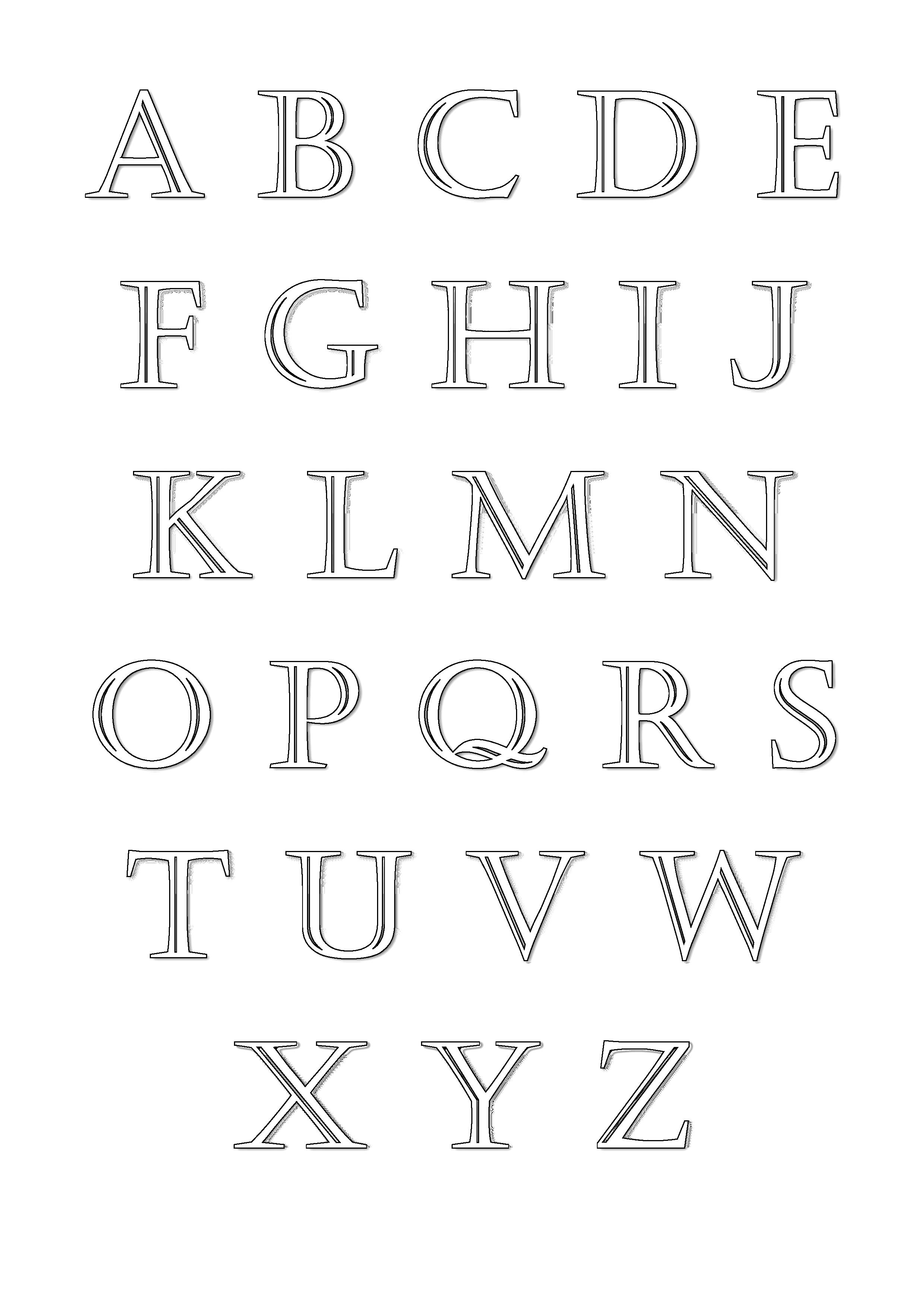 165+ Fun Alphabet Font Coloring Pages Printable