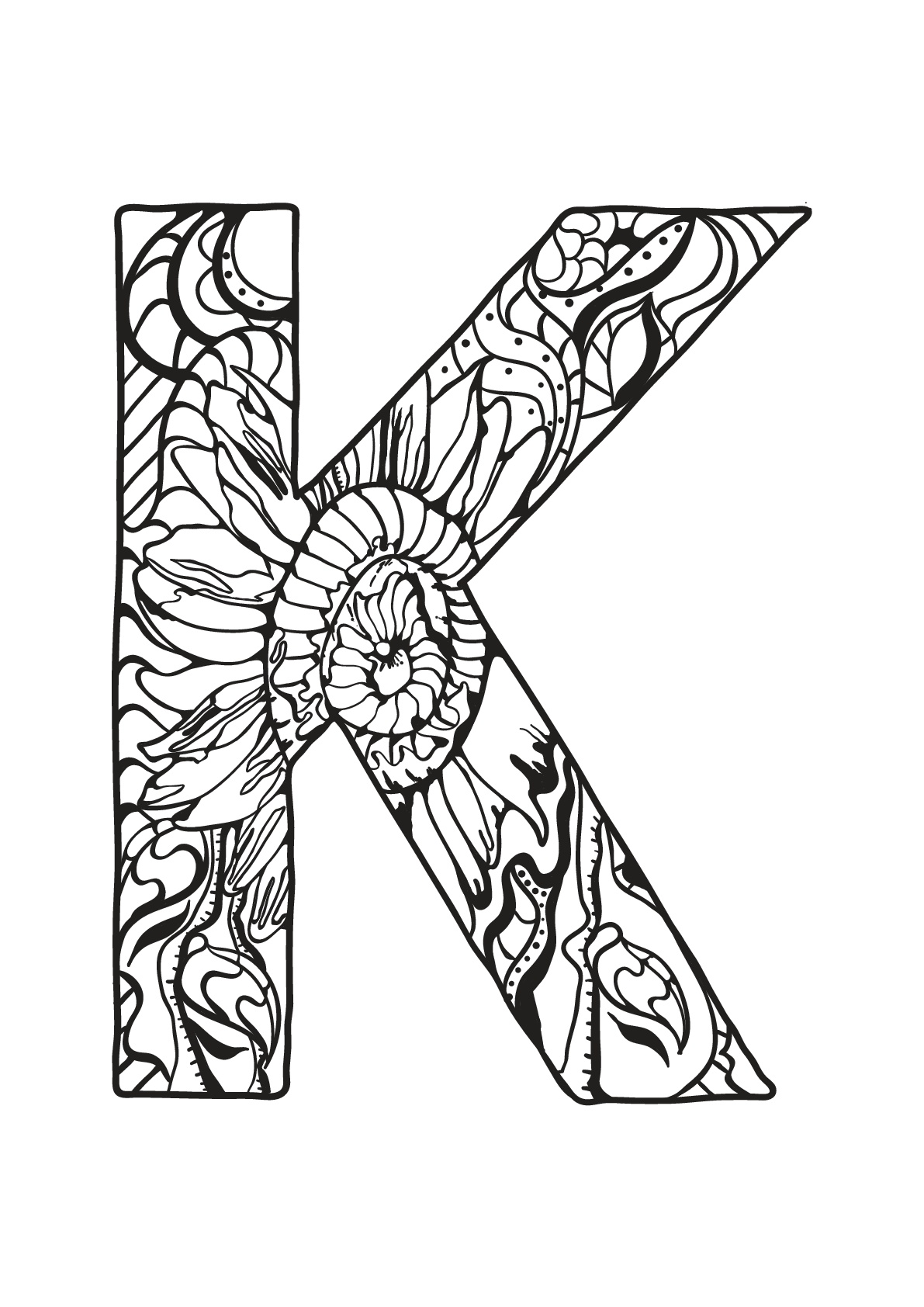 52+ Delightful Alphabet Lore K Coloring Pages Printable