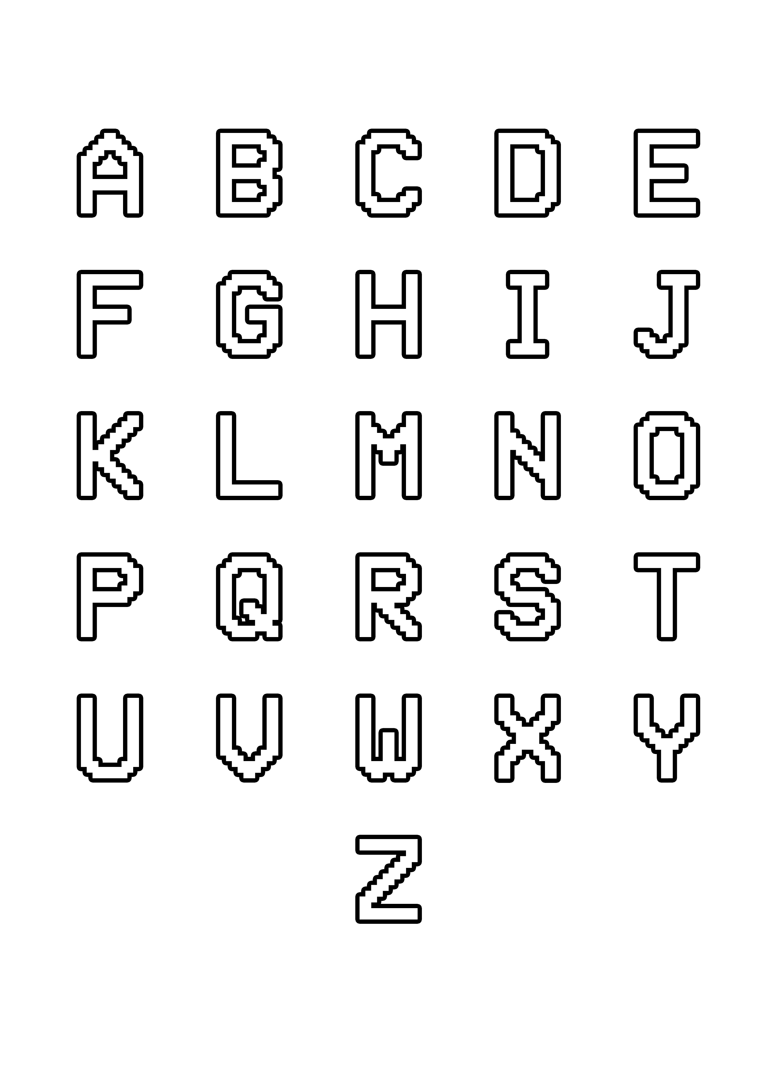 135+ Joyful Alphabet Font Coloring Pages Printable