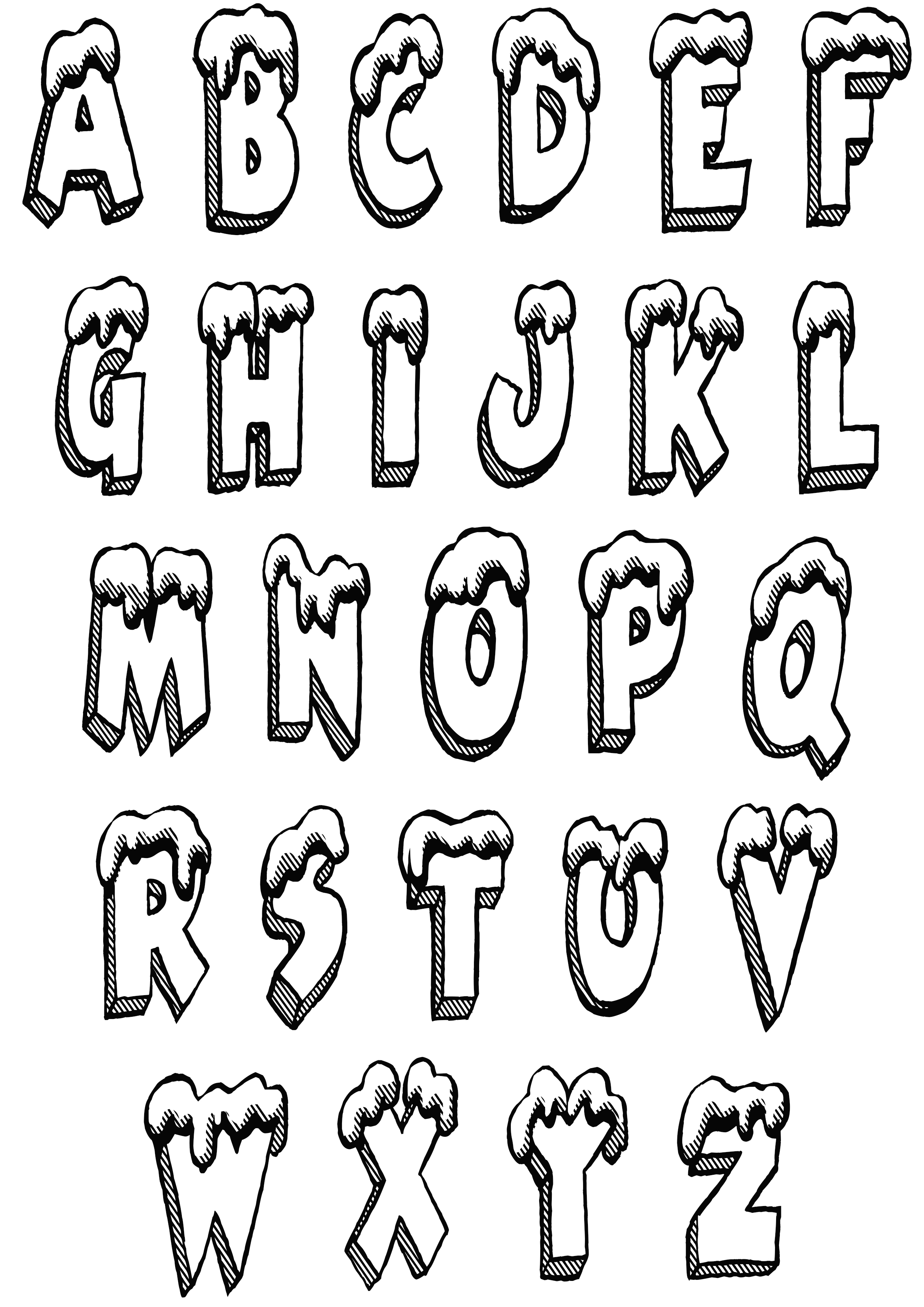 176+ Imaginative Alphabet Book Coloring Pages Printable