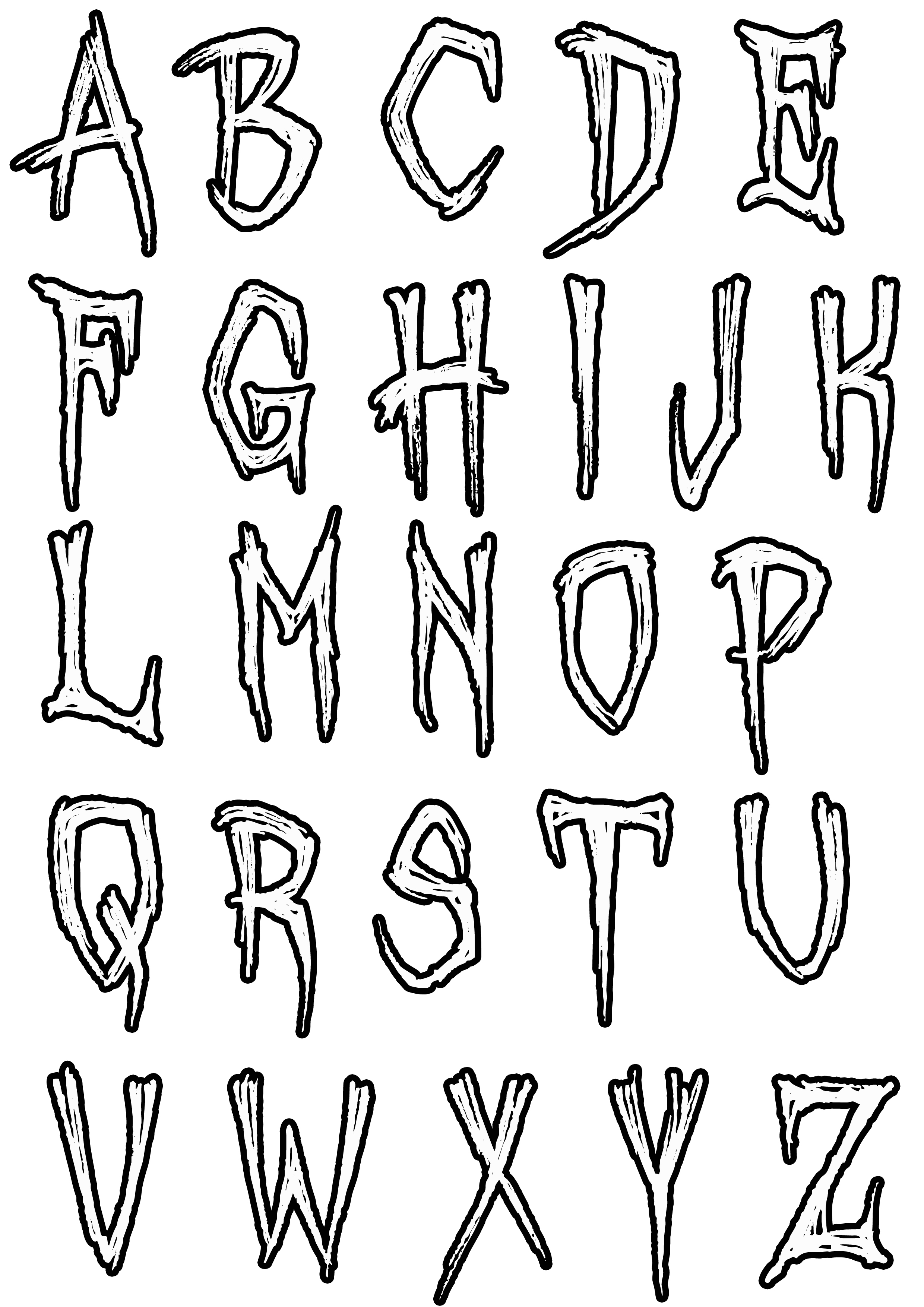 197+ Delightful Alphabet Font Coloring Pages Printable