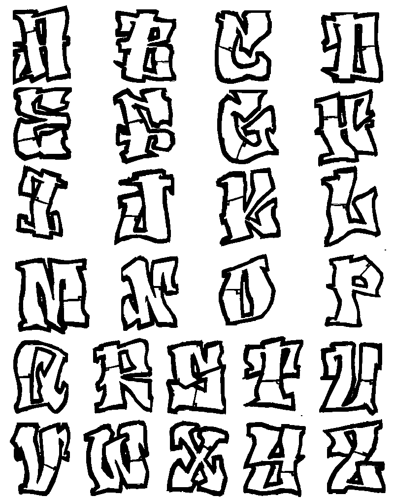 65+ Adorable Alphabet Font Coloring Pages Printable