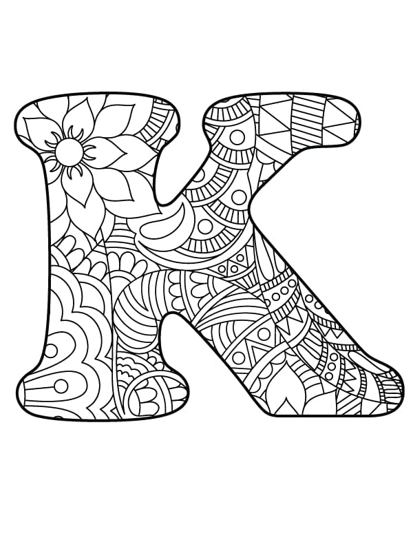 153+ Colorful Alphabet Lore K Coloring Pages Printable