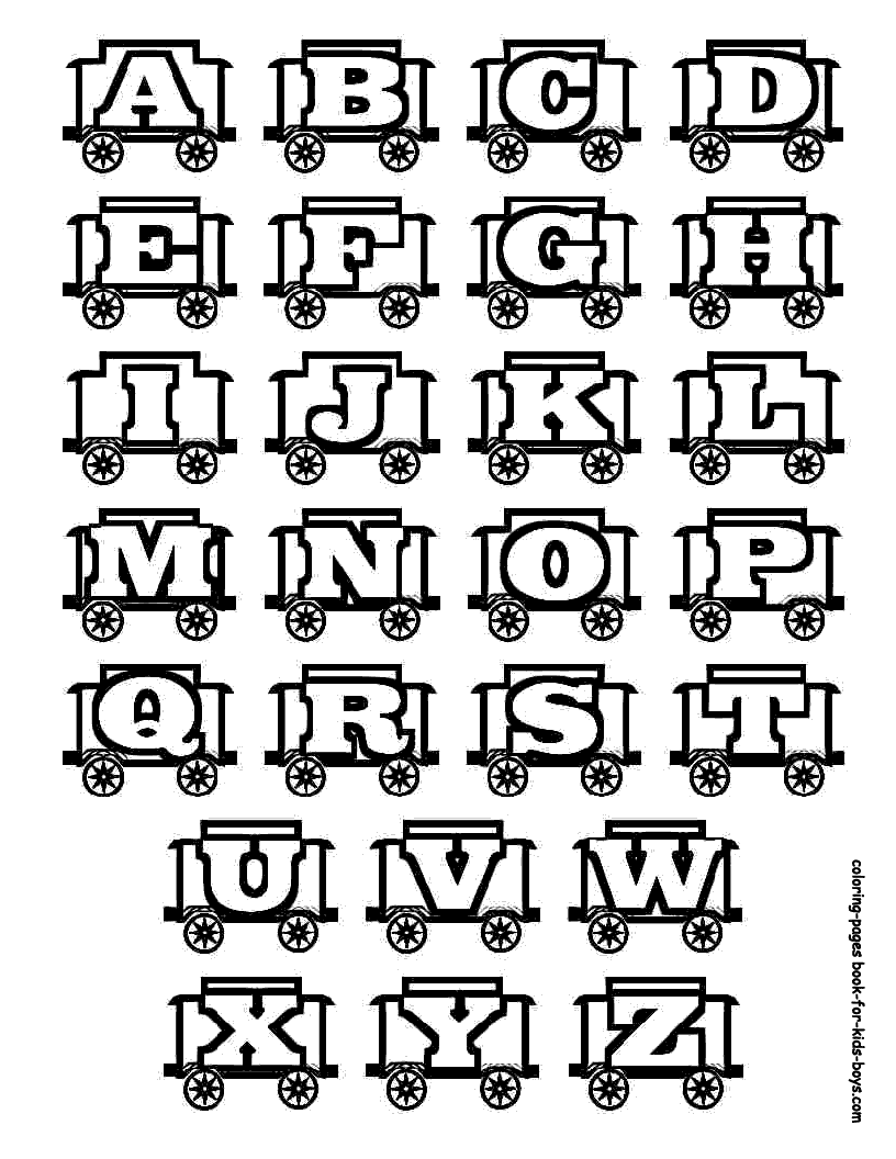 51+ Charming Alphabet Font Coloring Pages Printable