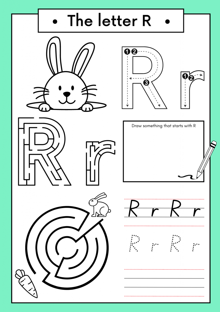 11+ Realistic Alphabet Lore R Coloring Pages Printable