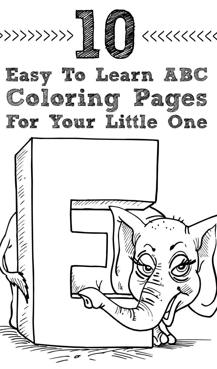 47+ The Best Free Printable ABC Coloring Pages Easy