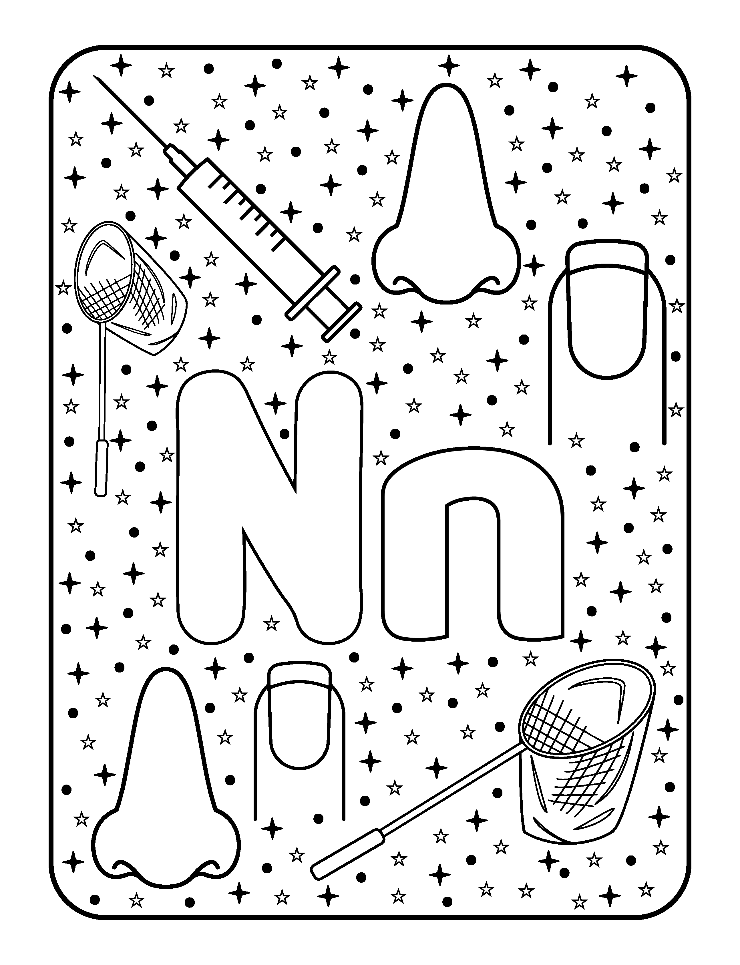 48+ Happy Fun Letter Coloring Pages for Educational