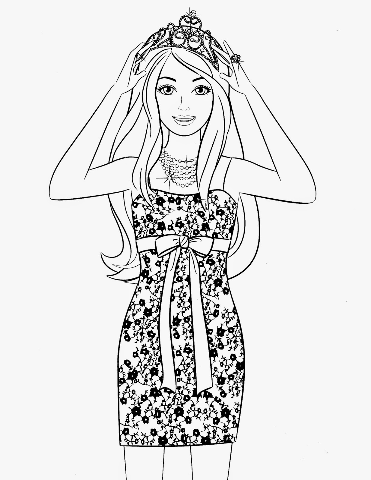 29+ Joyful Barbie Prom Coloring Pages Printable