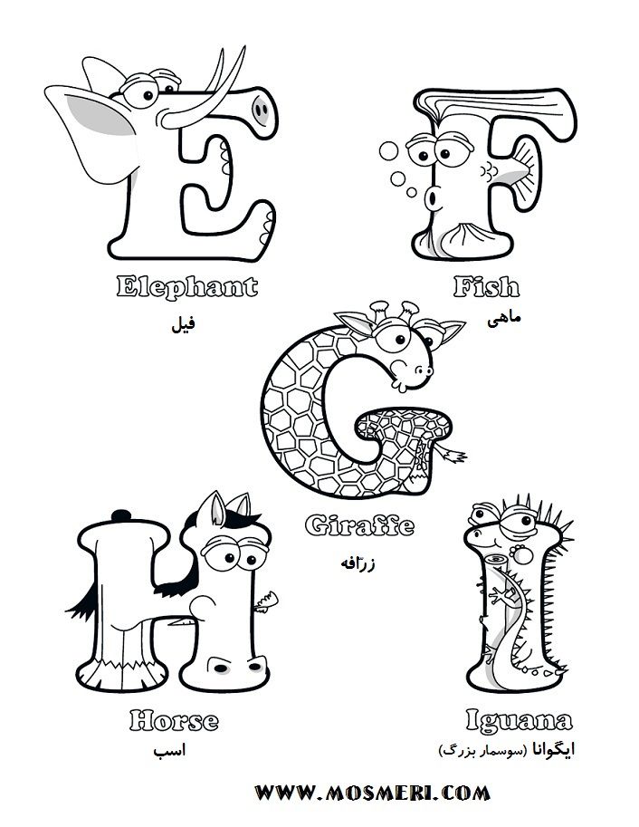 90+ Spectacular A-Z Alphabet Coloring Pages Printable